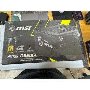 MSI MAG A650GL 650W 80 Plus Gold Certified Fully Modular Power Supply With Flat
